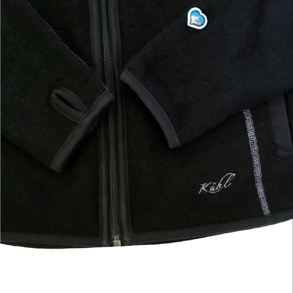 Kuhl Alpaca Fleece Full Zip Black jacket. Small - Picture 4 of 5